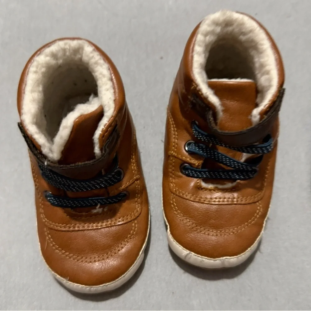 2pc 18-24month Baby Shoes Bundle - Brown